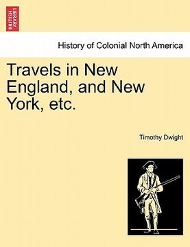 portada travels in new england, and new york, etc. (in English)