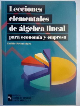 portada Lecciones Elementales de Algebra Lineal: Para Economia y Empresa