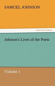 portada johnson's lives of the poets - volume 1