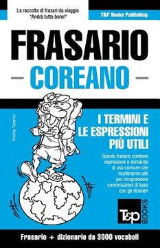 portada Frasario Italiano-Coreano e vocabolario tematico da 3000 vocaboli (en Italiano)