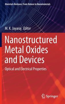 portada Nanostructured Metal Oxides and Devices: Optical and Electrical Properties (en Inglés)