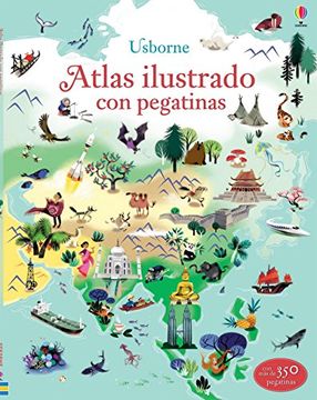 portada Atlas Ilustrado con Pegatinas