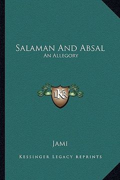 portada salaman and absal: an allegory (en Inglés)