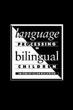 portada Language Processing in Bilingual Children Paperback 
