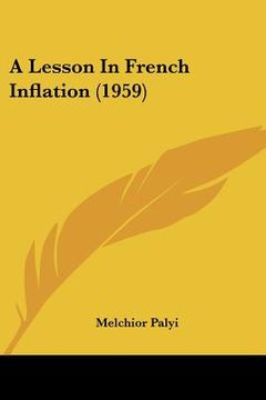portada a lesson in french inflation (1959) (in English)