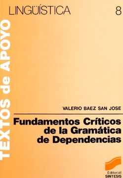 portada Fundamentos Criticos de la Gramatica de Dependencias