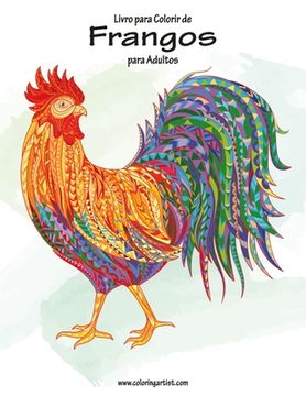 portada Livro para Colorir de Frangos para Adultos (en Portugués)