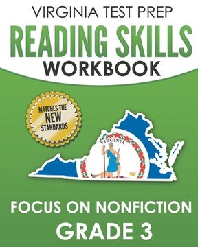 portada VIRGINIA TEST PREP Reading Skills Workbook Focus on Nonfiction Grade 3: Preparation for the SOL Reading Assessments (en Inglés)