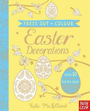 portada Press Out and Colour Easter Eggs (Press Out and Colour) (en Inglés)