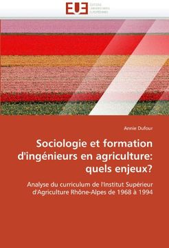 portada Sociologie Et Formation D'Ingenieurs En Agriculture: Quels Enjeux?