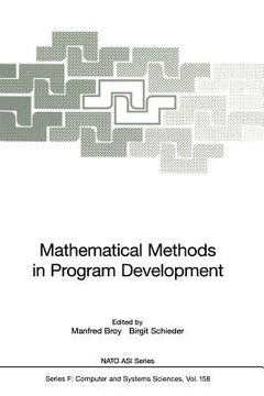 portada mathematical methods in program development (en Inglés)