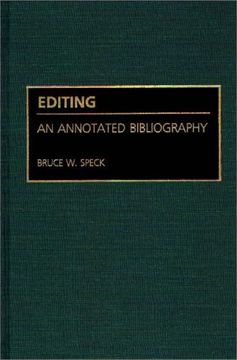 portada editing: an annotated bibliography (in English)