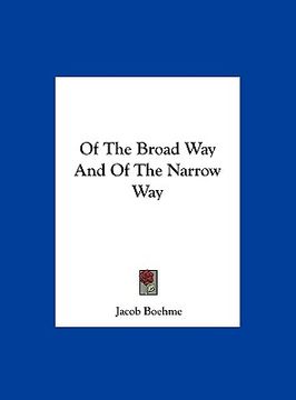 portada of the broad way and of the narrow way (in English)
