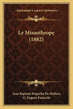 portada Le Misanthrope (1882) (en Francés)
