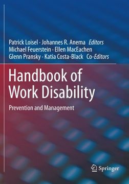 portada Handbook of Work Disability: Prevention and Management