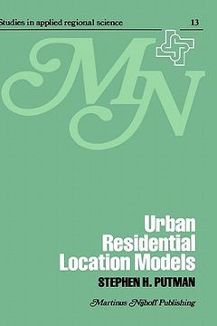 portada urban residential location models (en Inglés)