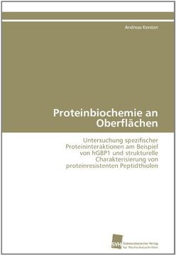 portada Proteinbiochemie an Oberflachen