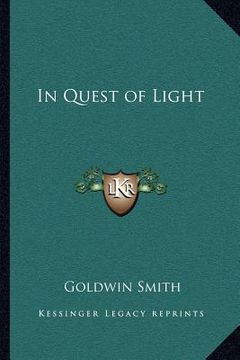 portada in quest of light (in English)