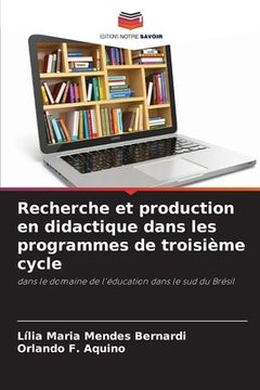 portada Recherche et production en didactique dans les programmes de troisième cycle (in French)