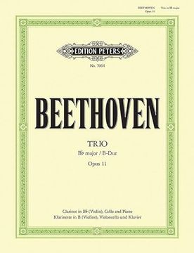 portada Trio in B Flat Op. 11 for Clarinet (or Violin), Violoncello and Piano: Set of Parts (en Inglés)
