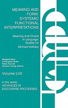 portada meaning and form: systemic functional interpretations (en Inglés)