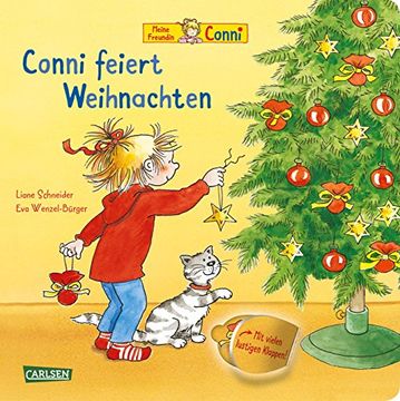 portada Conni-Bilderbücher: Conni Feiert Weihnachten (Pappenbuch mit Klappen) (en Alemán)