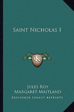 portada saint nicholas i (en Inglés)