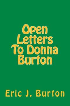 portada Open Letters To Donna Burton (en Inglés)