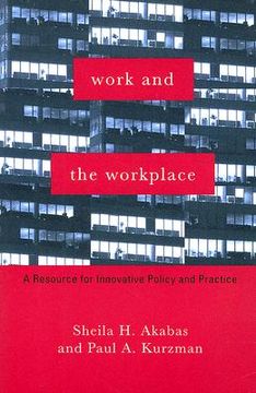 portada work and the workplace: a resource for innovative policy and practice (en Inglés)