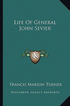 portada life of general john sevier