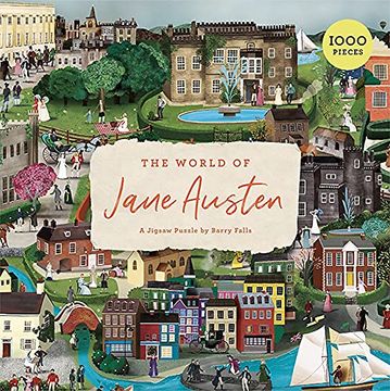 portada The World of Jane Austen: A Jigsaw Puzzle With 60 Characters and Great Houses to Find (Jigsaw Puzzles) 