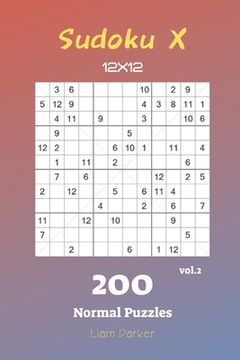 portada Sudoku X 12x12 - 200 Normal Puzzles vol.2 (en Inglés)