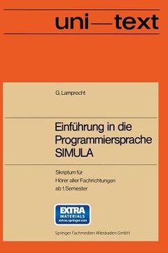portada Einführung in Die Programmiersprache Simula: Anleitung Zum Selbststudium (en Alemán)
