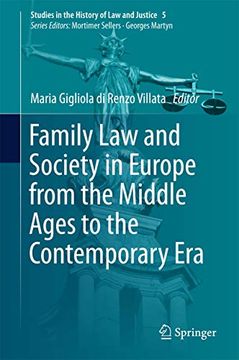 portada Family Law and Society in Europe from the Middle Ages to the Contemporary Era