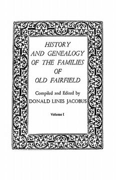 portada history and genealogy of the families of old fairfield. in three books. volume i (in English)