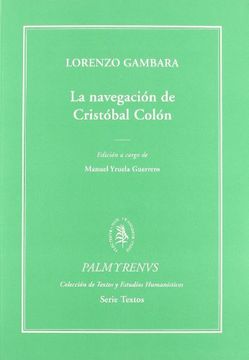 portada La Navegación de Cristóbal Colón (Palmyrenus. Colección de Textos y Estudios Humanísticos) (in Spanish)