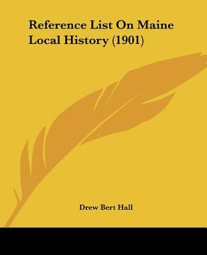 portada reference list on maine local history (1901) (in English)