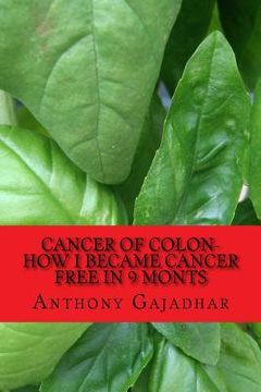 portada Cancer of Colon-How I became cancer free in 9 monts: Cancer can be cured-very little expense (en Inglés)