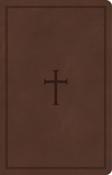 portada CSB Large Print Personal Size Reference Bible, Brown Leathertouch (en Inglés)