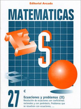 portada Cuaderno Matematicas 27 - Ecuaciones y Problemas (Ii) (Eso Matematicas)