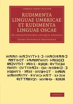 portada Rudimenta Linguae Umbricae et Rudimenta Linguae Oscae: Ex Inscriptionibus Antiquis Enodata (en Latin)