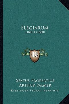 portada elegiarum: libri 4 (1880)
