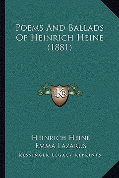 portada poems and ballads of heinrich heine (1881) (en Inglés)