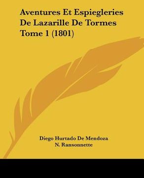 portada aventures et espiegleries de lazarille de tormes tome 1 (1801) (in English)