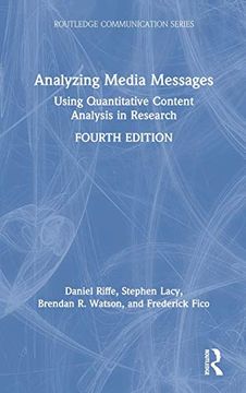 portada Analyzing Media Messages: Using Quantitative Content Analysis in Research (Routledge Communication Series) (en Inglés)