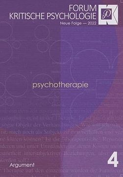 portada Forum Kritische Psychologie / Psychotherapie Neue Folge / Neue Folge 2022 (en Alemán)