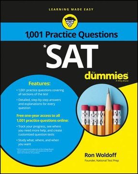 portada 1,001 Sat Practice Problems For Dummies (in English)
