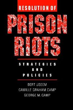 portada resolution of prison riots: strategies and policies (in English)