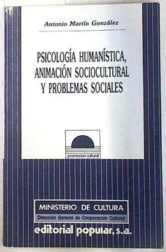 portada psicología humanística, animación sociocultural y problemas sociales