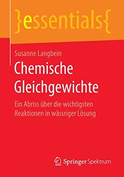 portada Chemische Gleichgewichte: Ein Abriss Über die Wichtigsten Reaktionen in Wässriger Lösung (in German)